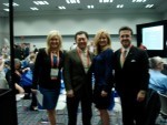 L to R: Me, Ceiva executive, Alex Witt (MSNBC), Emilio Pardo (AARP)