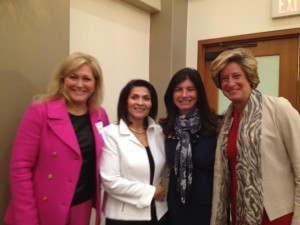 The Judy Fund Event (L to R): Sherri Snelling, Caregiving Club; Dr. Maria Carillo, National Alzheimer's Association; Elizabeth Gelfand-Stearns, The Judy Fund; Dr. Jill Kalman, Mt. Sinai Medical Center New York